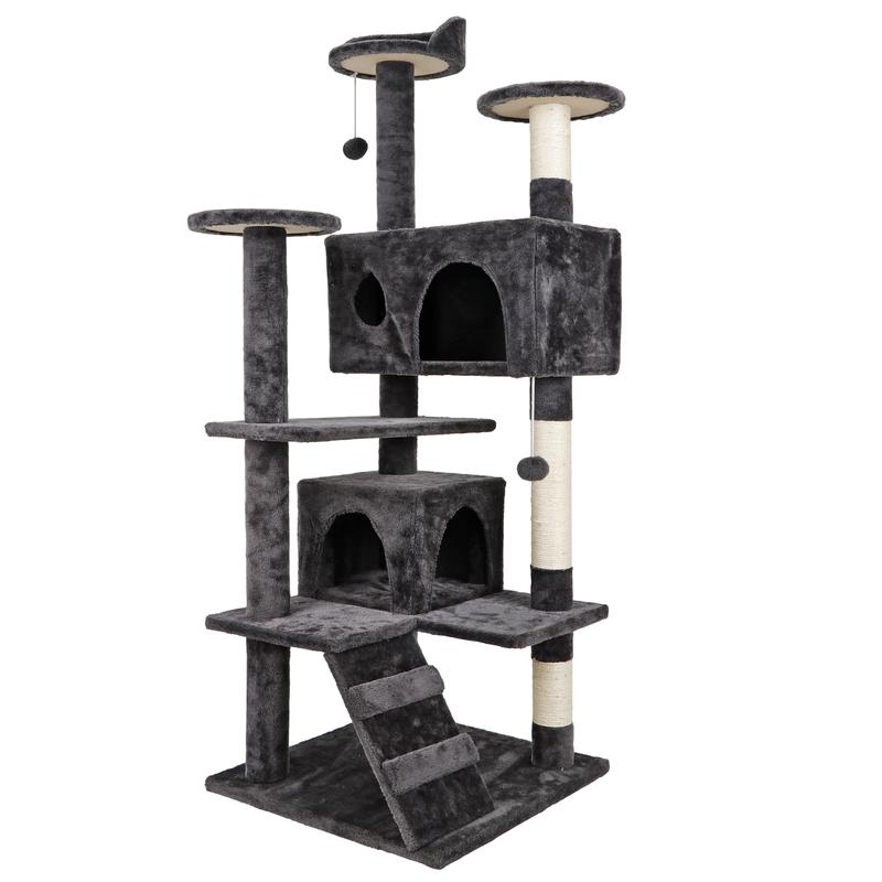 Indoor Cat Playhouse With Scratcher Board