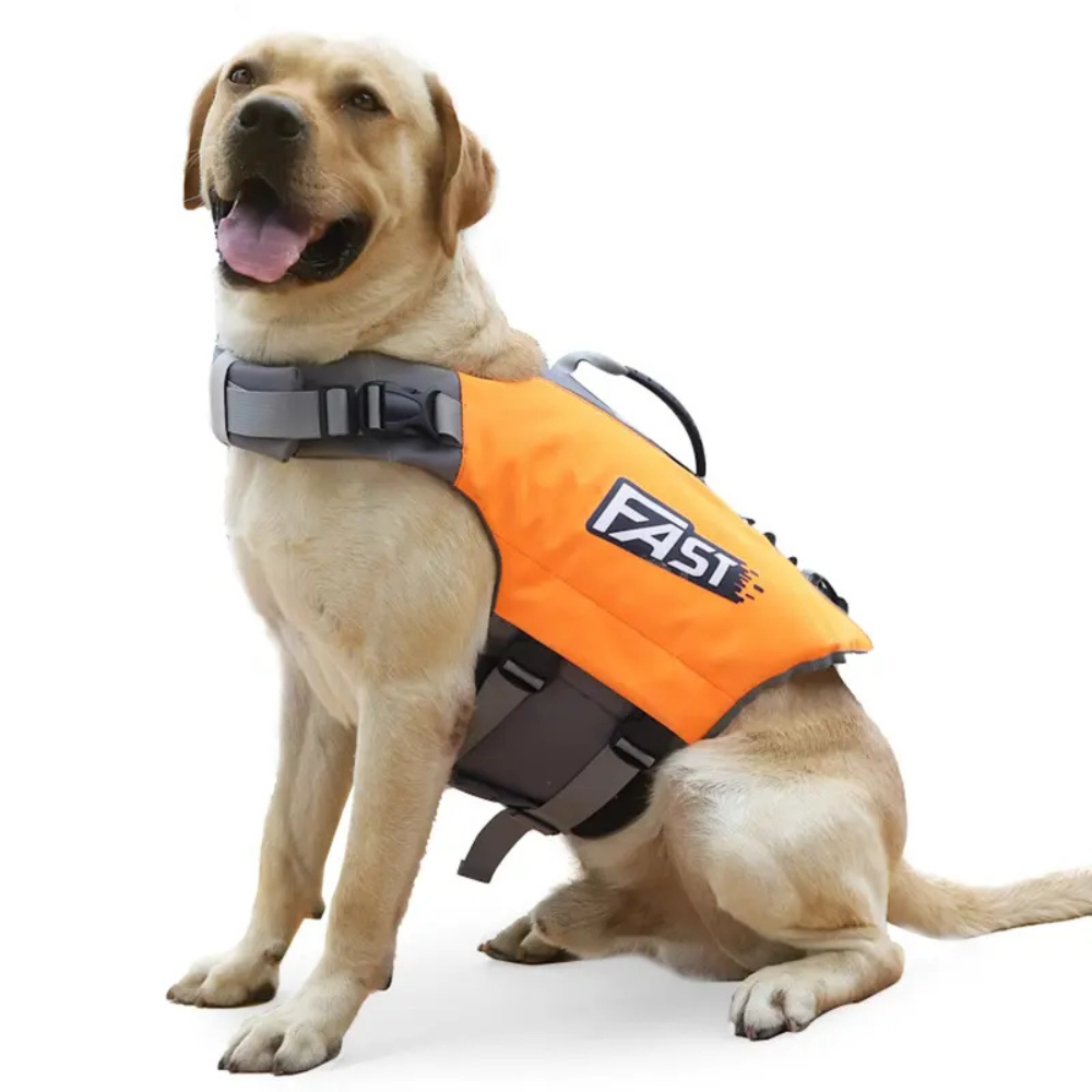 Adjustable Waterproof Dog Life Jacket Swim Vest With Reflective Strips