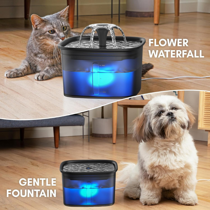 Automatic Pet Water Fountain-Paw Print Pad