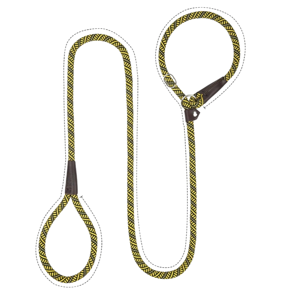 Sturdy Slip Training Leash-Paw Print Pad