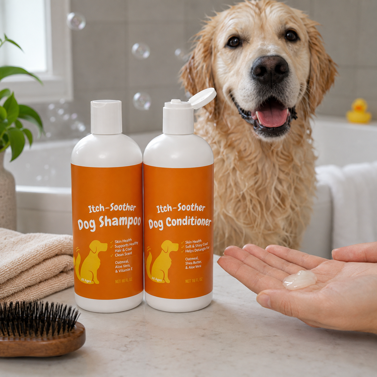 Spring Glow Soothing Lather Shampoo And Conditioner For Pets