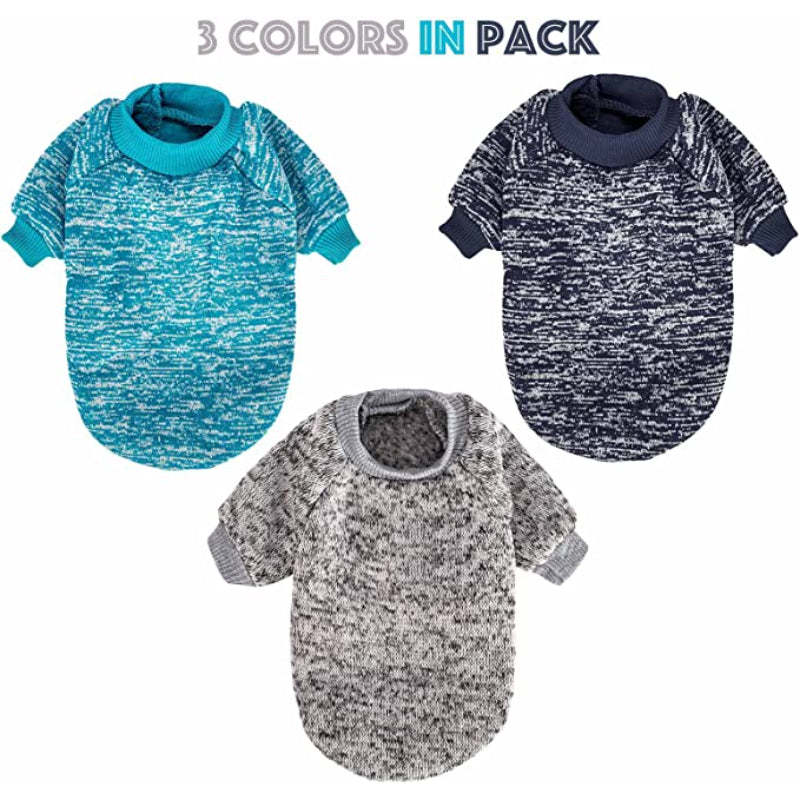 Dog Sweaters For Small Dogs, Dog Shirt Vest Coat For Winter Christmas-Paw Print Pad