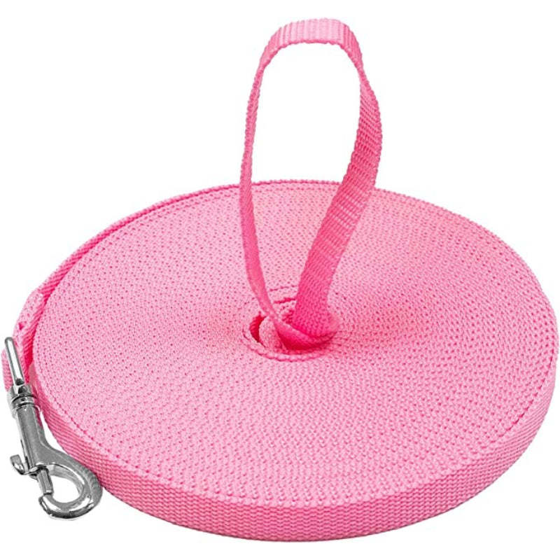 Long Dog Leash - Dog Training Leash - Recall & Obedience Dog Training Tools - Nylon - 50 ft-Paw Print Pad