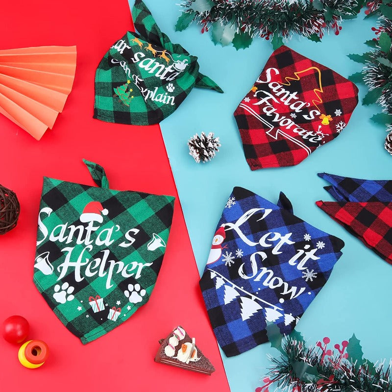 Dogs Birthday Bandanas Set With Birthday Hat-Paw Print Pad