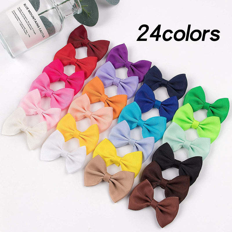 Dog's Hair Bows Clips Handmade Hair Accessories Bow Pet Puppy-Paw Print Pad