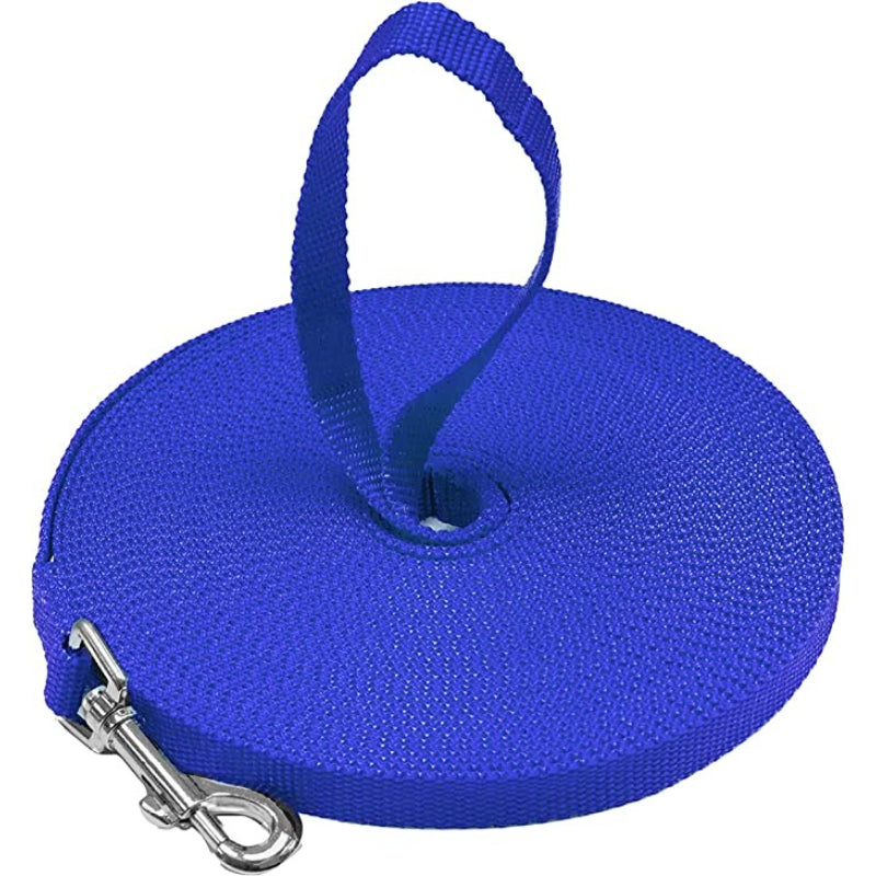 Long Dog Leash - Dog Training Leash - Recall & Obedience Dog Training Tools - Nylon - 50 ft-Paw Print Pad