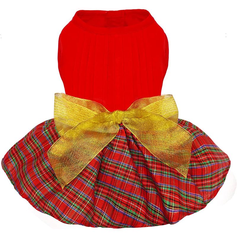 Day Dog Dress Lucky Shamrock Dog Tulle Skirt With Bowtie Holiday Dog Dresses For Small Dogs-Paw Print Pad