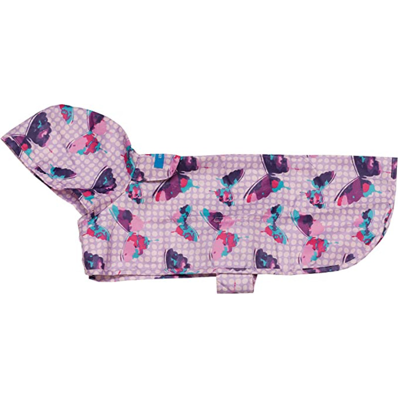 Pets Packable Dog Rain Poncho-Paw Print Pad