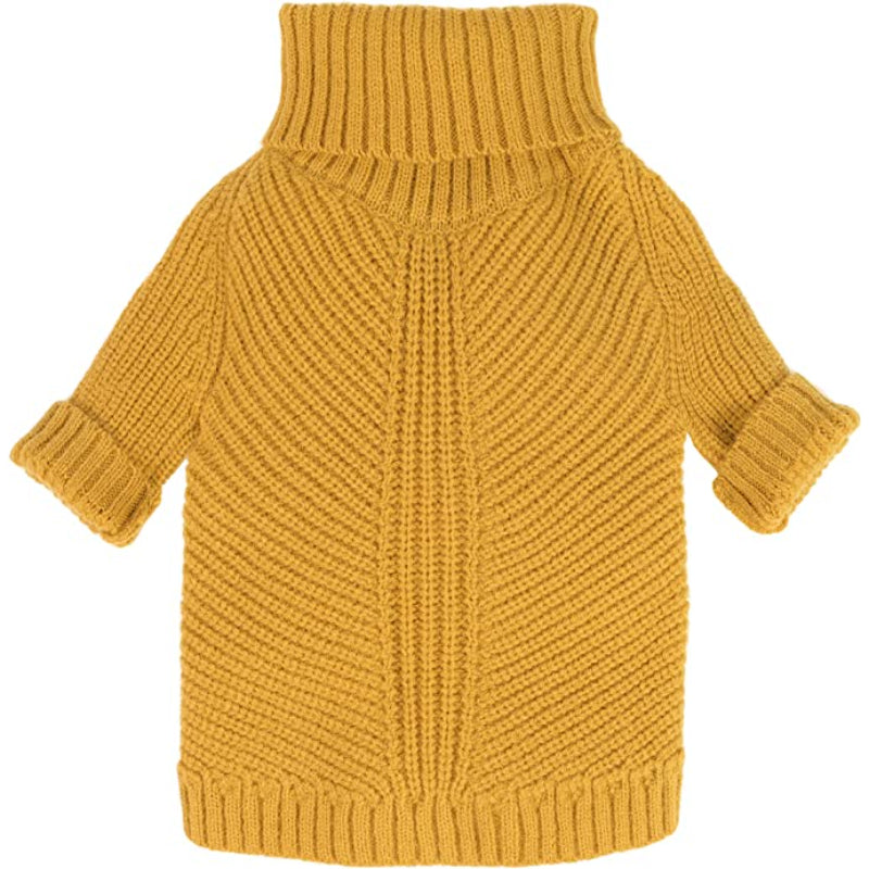 Thermal Knitted Dog Sweater Doggy Winter Coat Pet Clothes Doggie Turtleneck Jacket Puppy Outfits-Paw Print Pad