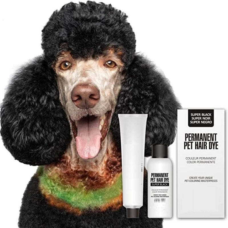 Permanent Dog Hair Dye, Pet Safe Dye Lasts Over 20 Washes-Paw Print Pad