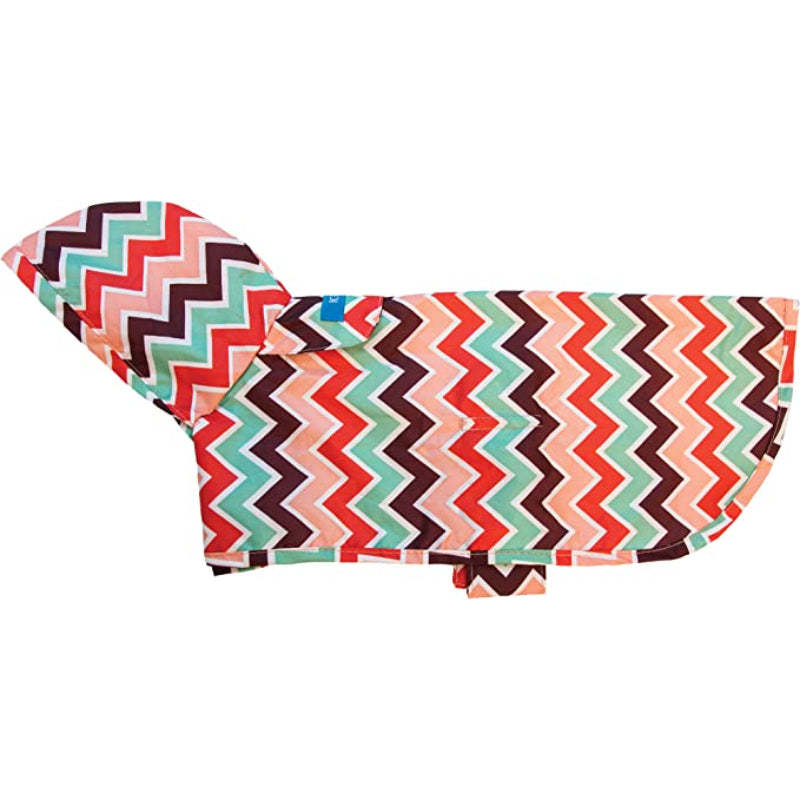 Pets Packable Dog Rain Poncho-Paw Print Pad