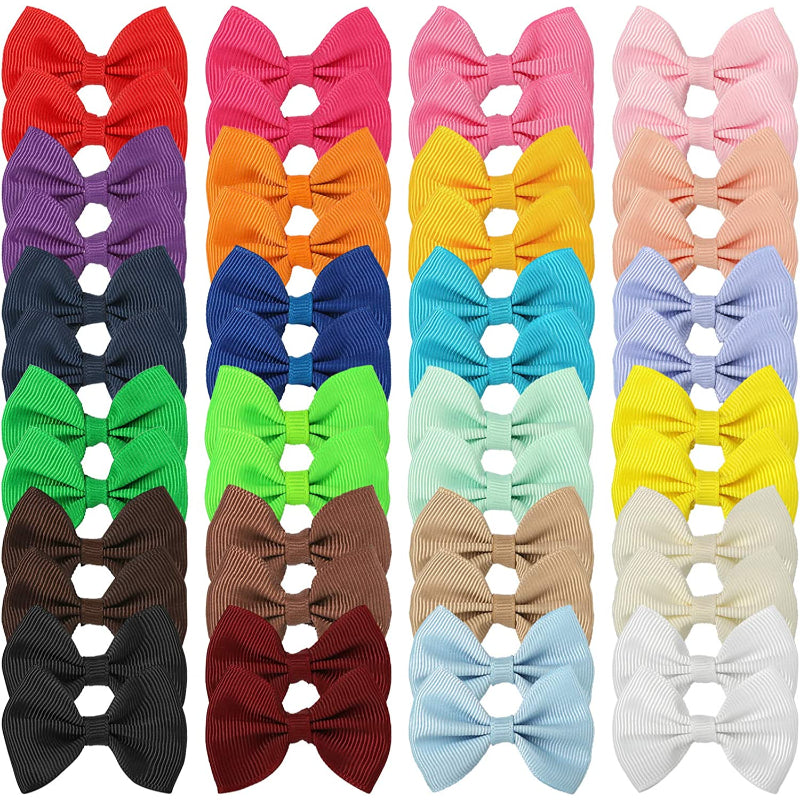 Dog's Hair Bows Clips Handmade Hair Accessories Bow Pet Puppy-Paw Print Pad