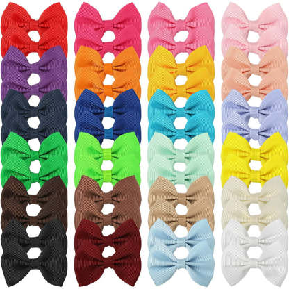 Dog's Hair Bows Clips Handmade Hair Accessories Bow Pet Puppy-Paw Print Pad