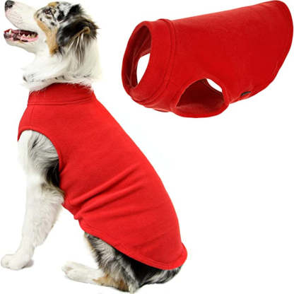 Fleece Vest Dog Jacket Winter Dog Clothes-Paw Print Pad