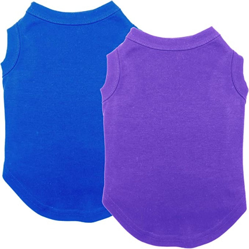 Colorful Dog Shirts Clothes Vest Soft And Comfortable-Paw Print Pad