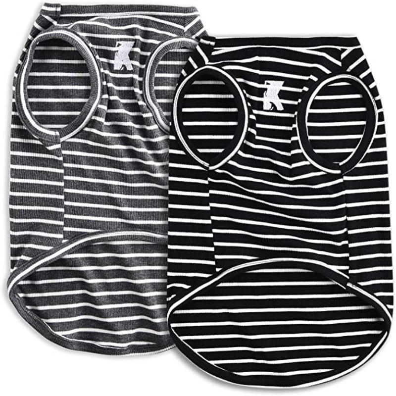 Dog Shirt Vest Lightweight Stretchy Dog Soft Cool Shirts Sleeveless-Paw Print Pad