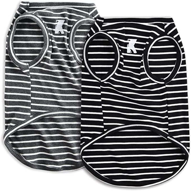 Dog Shirt Vest Lightweight Stretchy Dog Soft Cool Shirts Sleeveless-Paw Print Pad