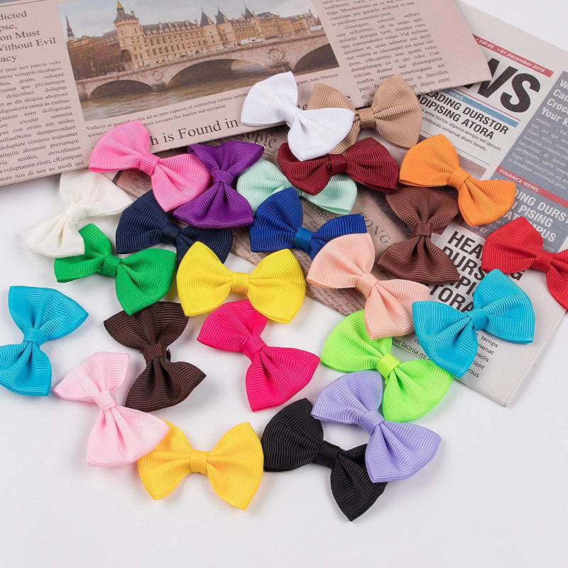 Dog's Hair Bows Clips Handmade Hair Accessories Bow Pet Puppy-Paw Print Pad