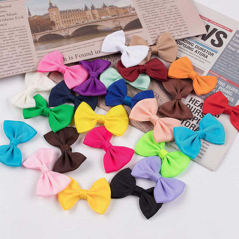Dog's Hair Bows Clips Handmade Hair Accessories Bow Pet Puppy-Paw Print Pad