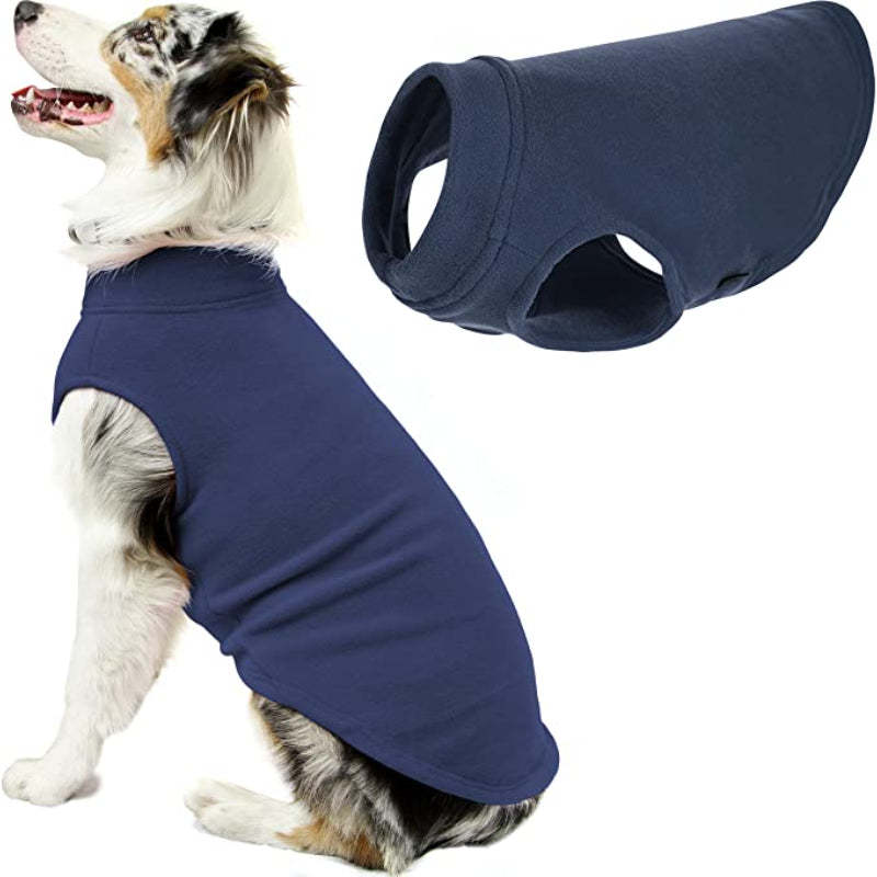 Dog Sweater Warm Pullover Fleece Dog Jacket Winter Dog Clothes-Paw Print Pad
