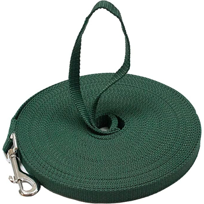 Long Dog Leash - Dog Training Leash - Recall & Obedience Dog Training Tools - Nylon - 50 ft-Paw Print Pad