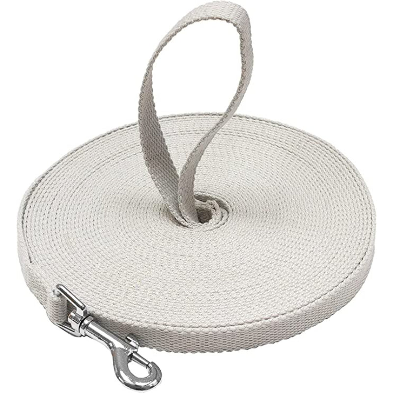 Long Dog Leash - Dog Training Leash - Recall & Obedience Dog Training Tools - Nylon - 50 ft-Paw Print Pad