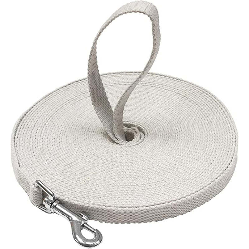 Long Dog Leash - Dog Training Leash - Recall & Obedience Dog Training Tools - Nylon - 50 ft-Paw Print Pad