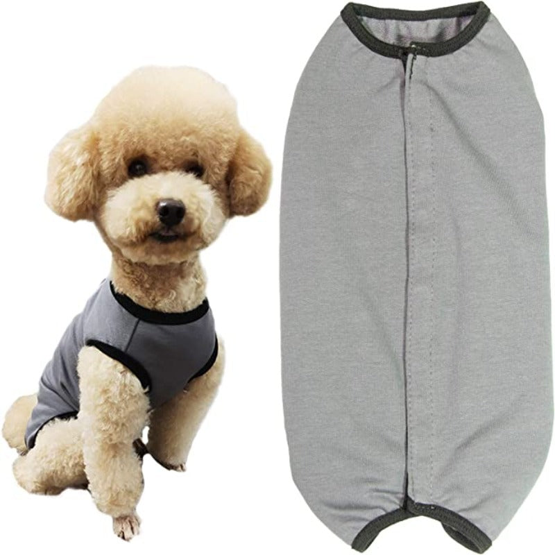 Dog’s Recovery Suit, Wound Protective Clothes For Little Animals-Paw Print Pad