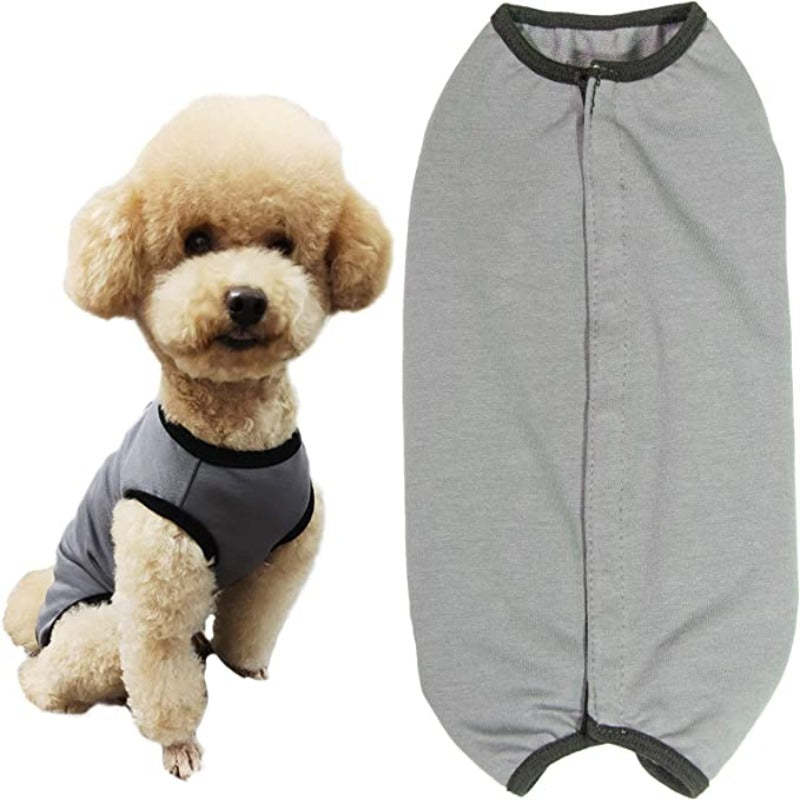 Dog’s Recovery Suit, Wound Protective Clothes For Little Animals-Paw Print Pad