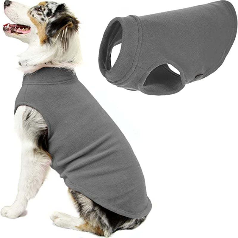 Dog Sweater Warm Pullover Fleece Dog Jacket Winter Dog Clothes-Paw Print Pad