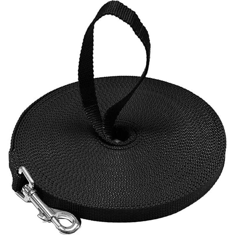 Long Dog Leash - Dog Training Leash - Recall & Obedience Dog Training Tools - Nylon - 50 ft-Paw Print Pad