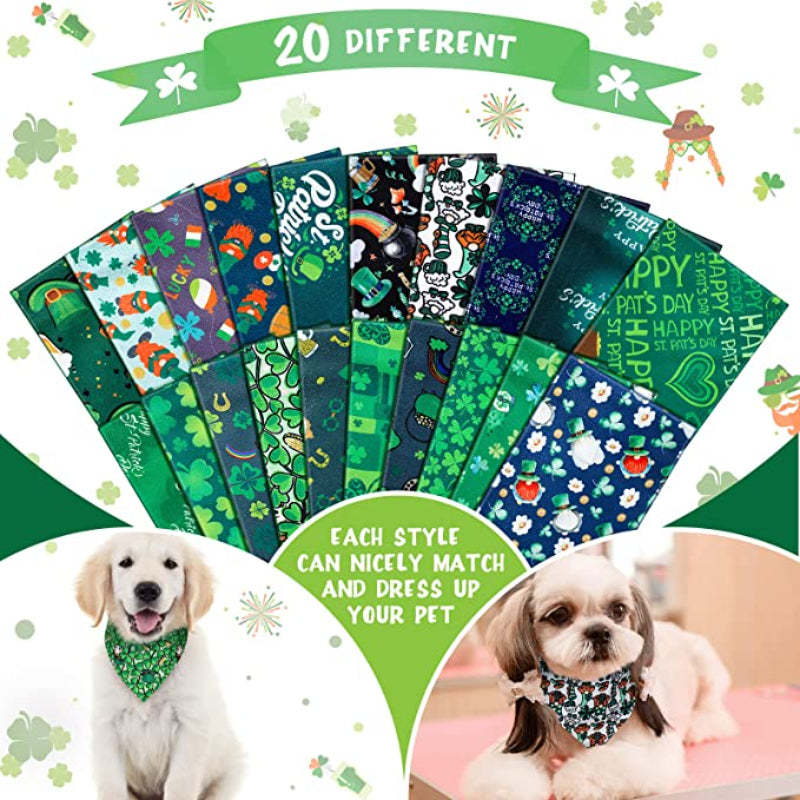Dog Bandana Scarf Accessory For Easter Spring Summer-Paw Print Pad