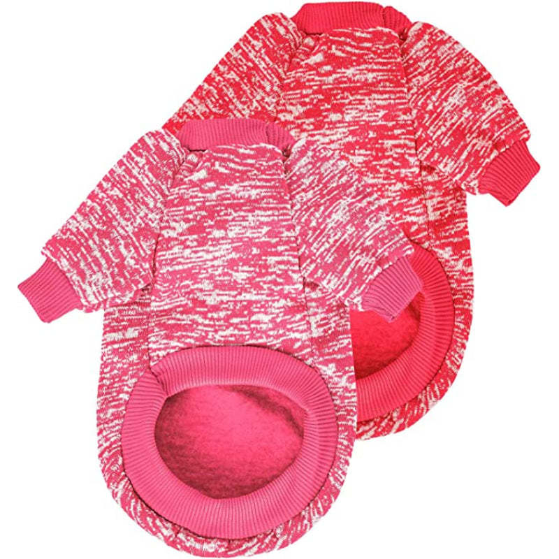 Warm Soft Pet Clothes for Puppy, Medium Large Cat-Paw Print Pad