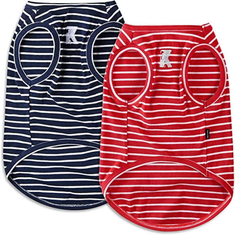 Dog Shirt Vest Lightweight Stretchy Dog Soft Cool Shirts Sleeveless-Paw Print Pad