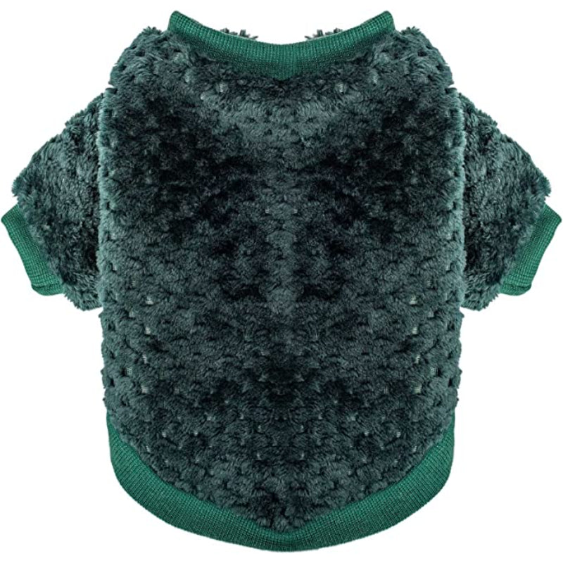 Warm Fur Soft Pet Clothes for Puppy Dog Shirt Vest Coat-Paw Print Pad