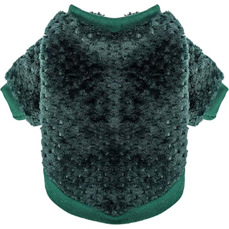 Warm Fur Soft Pet Clothes for Puppy Dog Shirt Vest Coat-Paw Print Pad