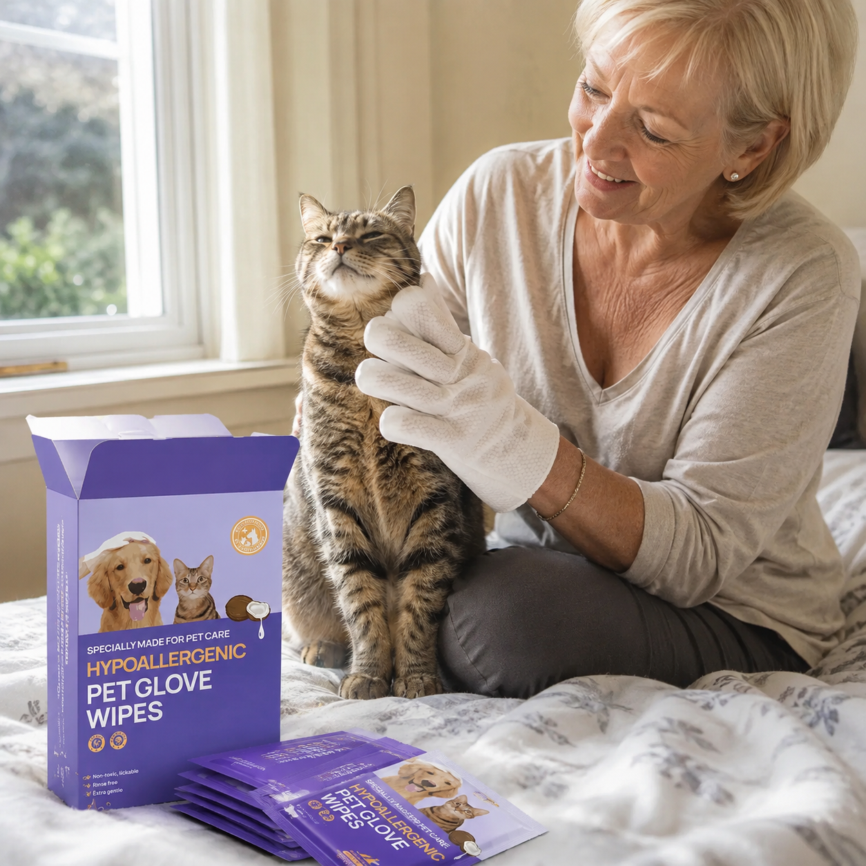 Deshedding Cleaning And Soothing Grooming Coconut Oil Wipes For Dogs And Cats