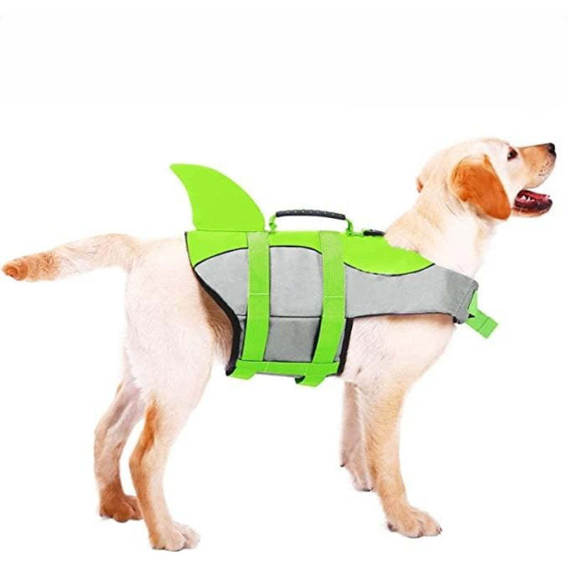 Dog Life Jacket Swimsuit For Pool Floatation Vest For Dogs-Paw Print Pad