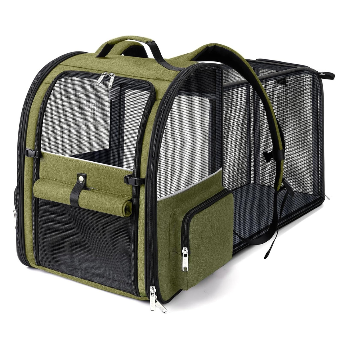 Expandable Pet Carrier Backpack with Sun Shade for Cats And Dogs