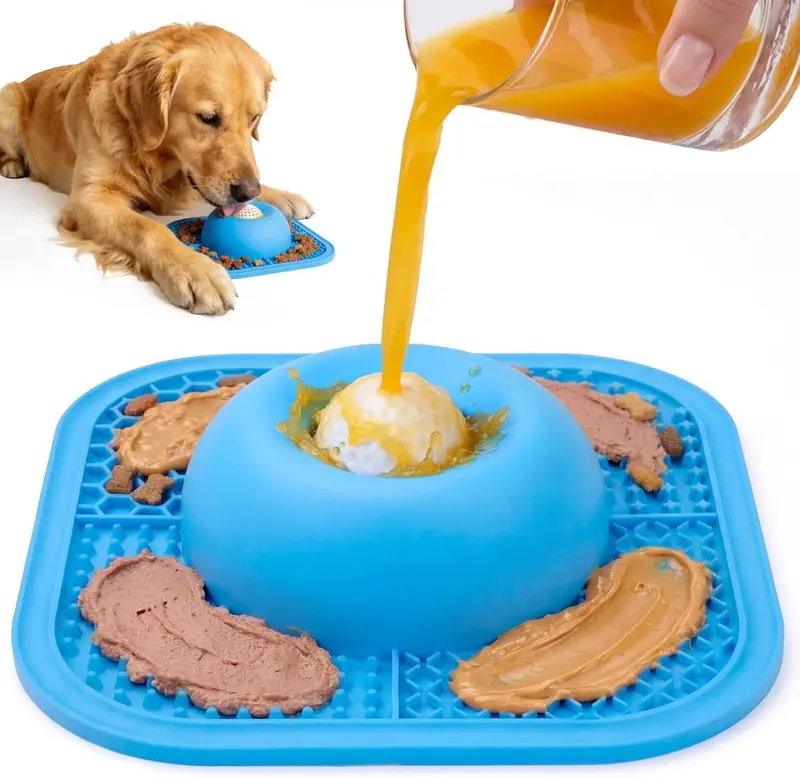 Anti Slip Interactive Rolling Ball Feeder Bowl Mat For Pets