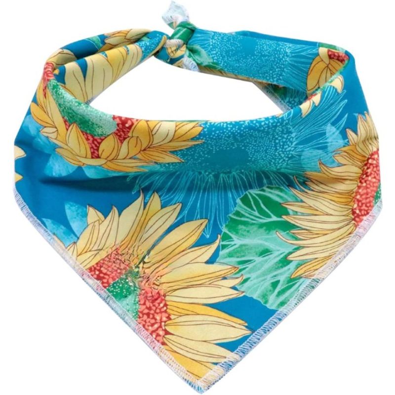 Dog Bandanas 1PC Washable Cotton Triangle Dog Scarfs For Small Large Dogs And Cats-Paw Print Pad