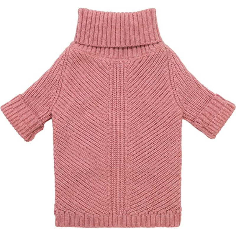 Thermal Knitted Dog Sweater Doggy Winter Coat Pet Clothes Doggie Turtleneck Jacket Puppy Outfits-Paw Print Pad