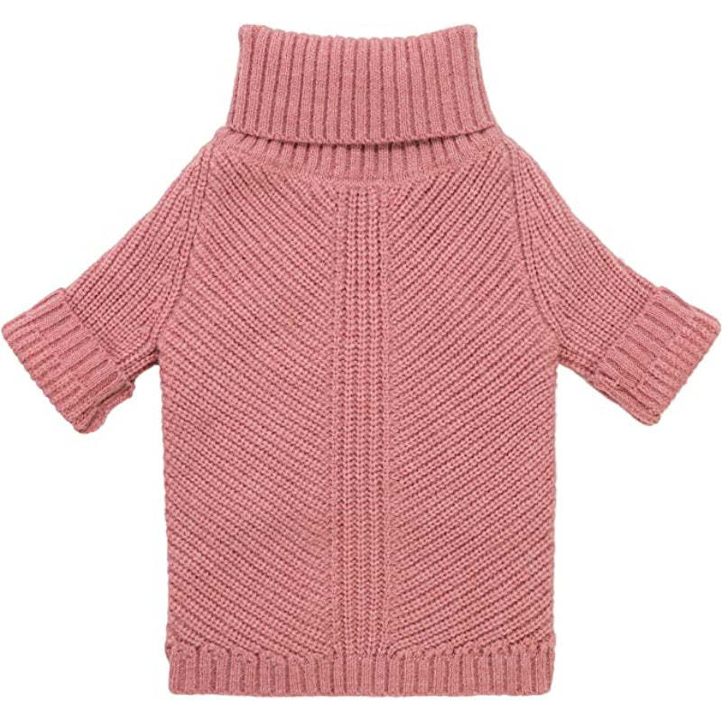 Thermal Knitted Dog Sweater Doggy Winter Coat Pet Clothes Doggie Turtleneck Jacket Puppy Outfits-Paw Print Pad