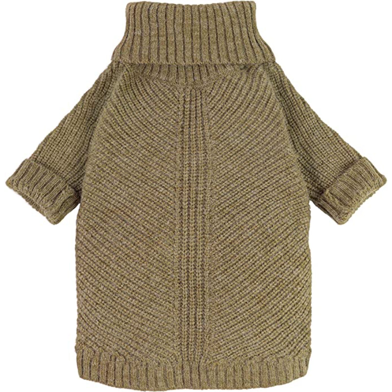 Thermal Knitted Dog Sweater Doggy Winter Coat Pet Clothes Doggie Turtleneck Jacket Puppy Outfits-Paw Print Pad