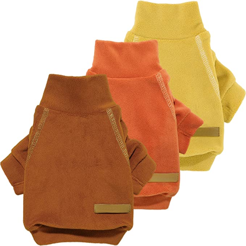 Turtleneck Dog Sweatshirt And Dog Winter Clothes For Small Dogs-Paw Print Pad