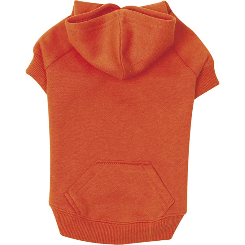 Vibrant Orange Basic Hoodie For Dogs-Paw Print Pad