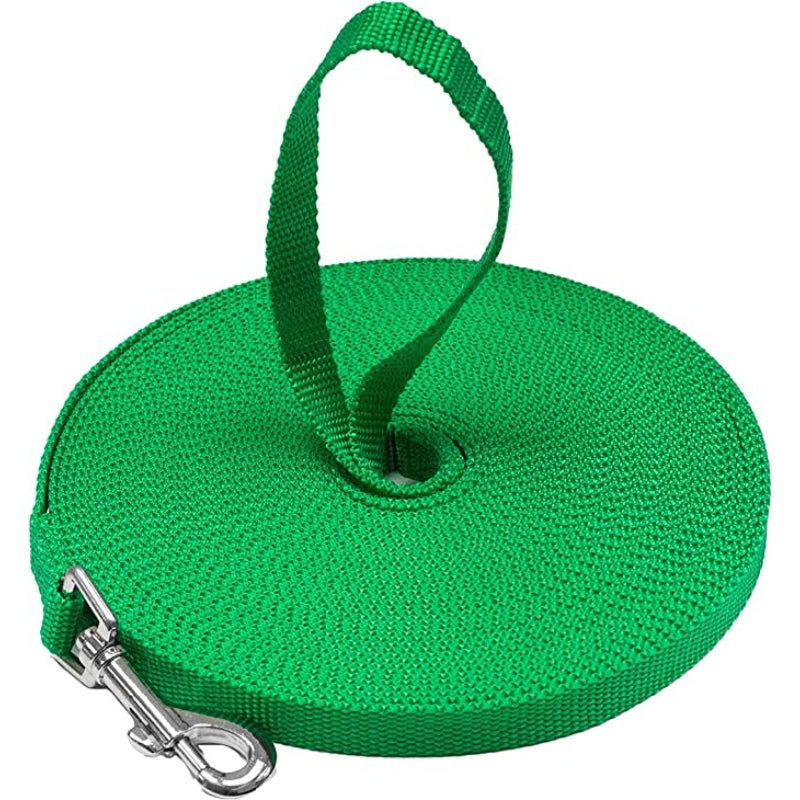 Long Dog Leash - Dog Training Leash - Recall & Obedience Dog Training Tools - Nylon - 50 ft-Paw Print Pad