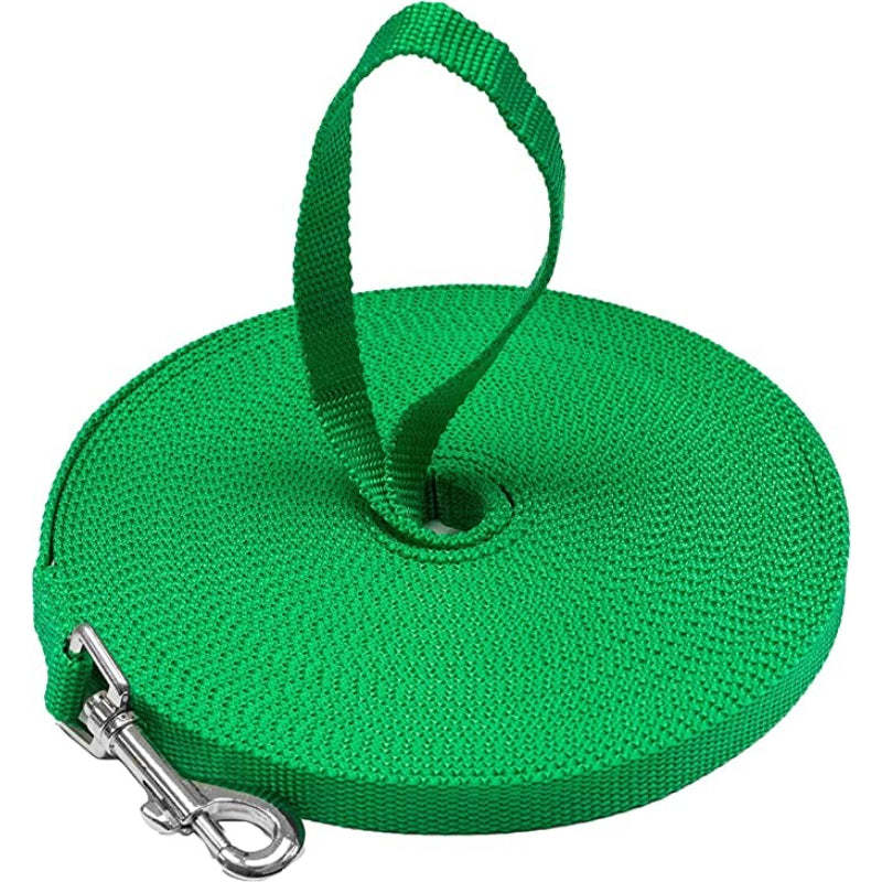 Long Dog Leash - Dog Training Leash - Recall & Obedience Dog Training Tools - Nylon - 50 ft-Paw Print Pad