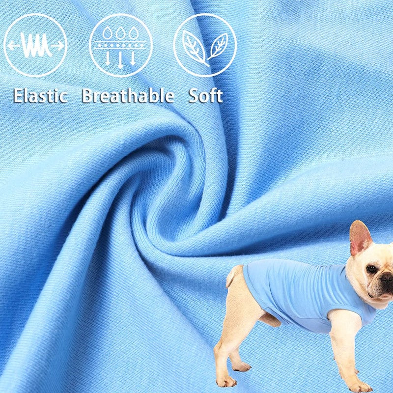 Dog Pink White Shirts, Soft Blank Cotton Tee-Shirt For Boy Girl Dogs, Plain Large Bulldog Clothes-Paw Print Pad