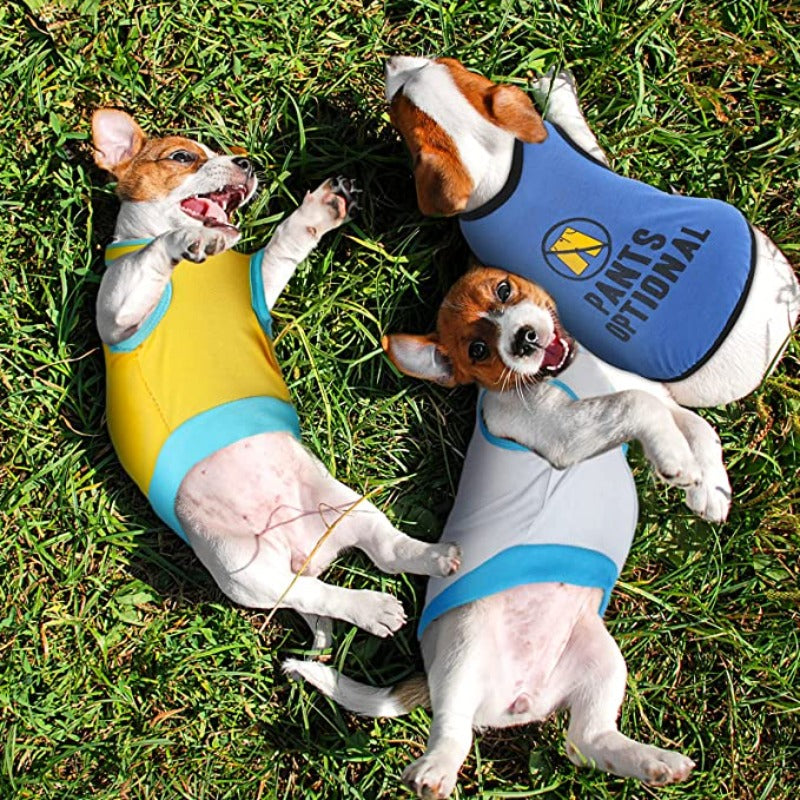 8 Pieces Dog Shirts Printed Clothes With Funny Letters Stylish Outfit